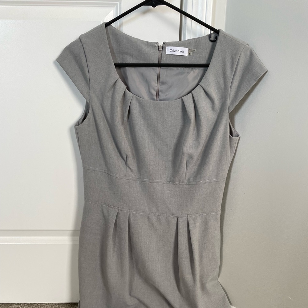 Calvin Klein grey dress size 6.